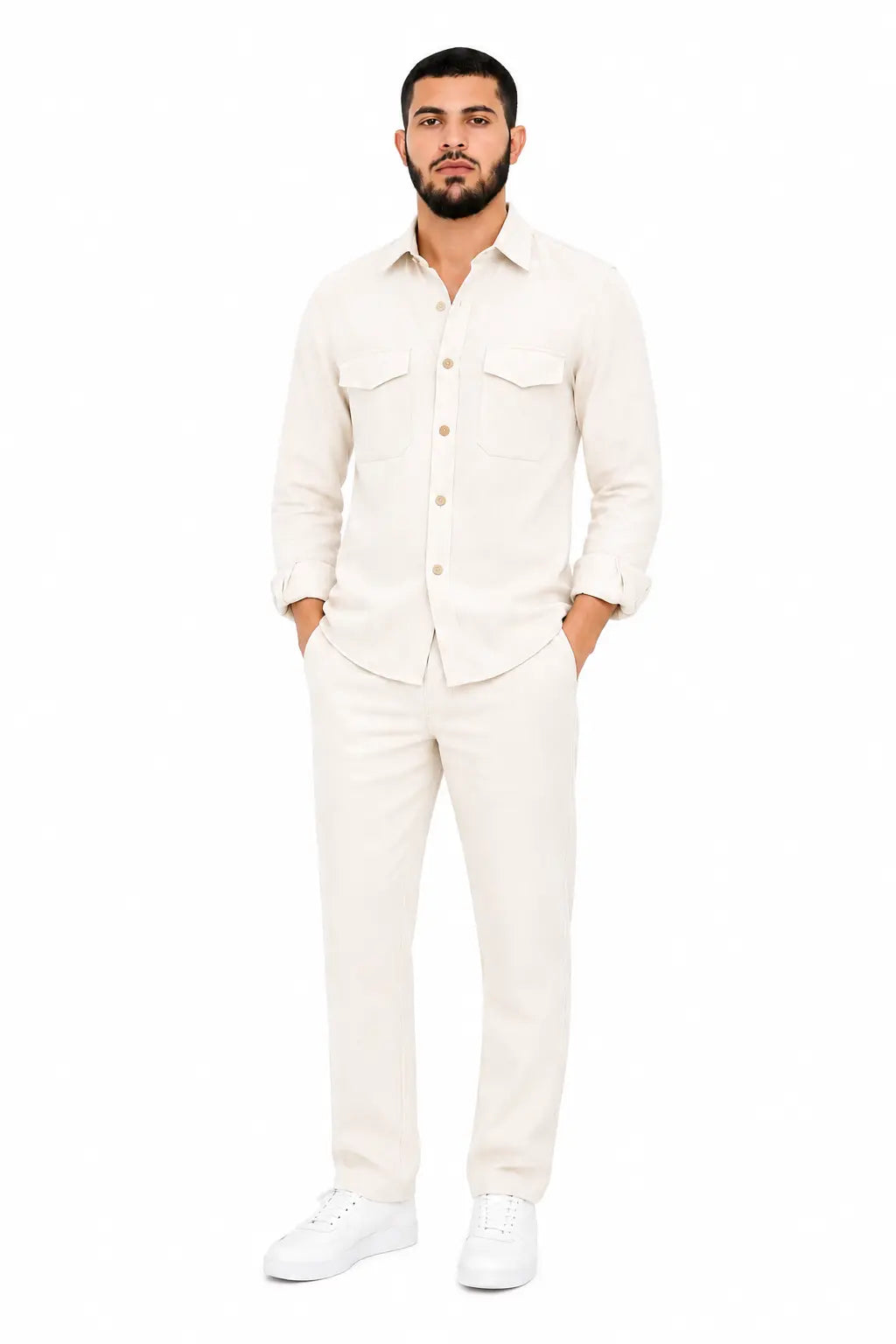 Ensemble en lin — Chemise & Pantalon"ESSOR" gazesta