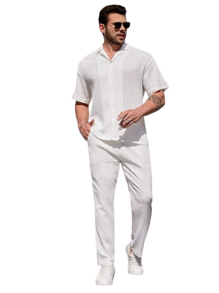 Ensemble Homme Élégant Texturé