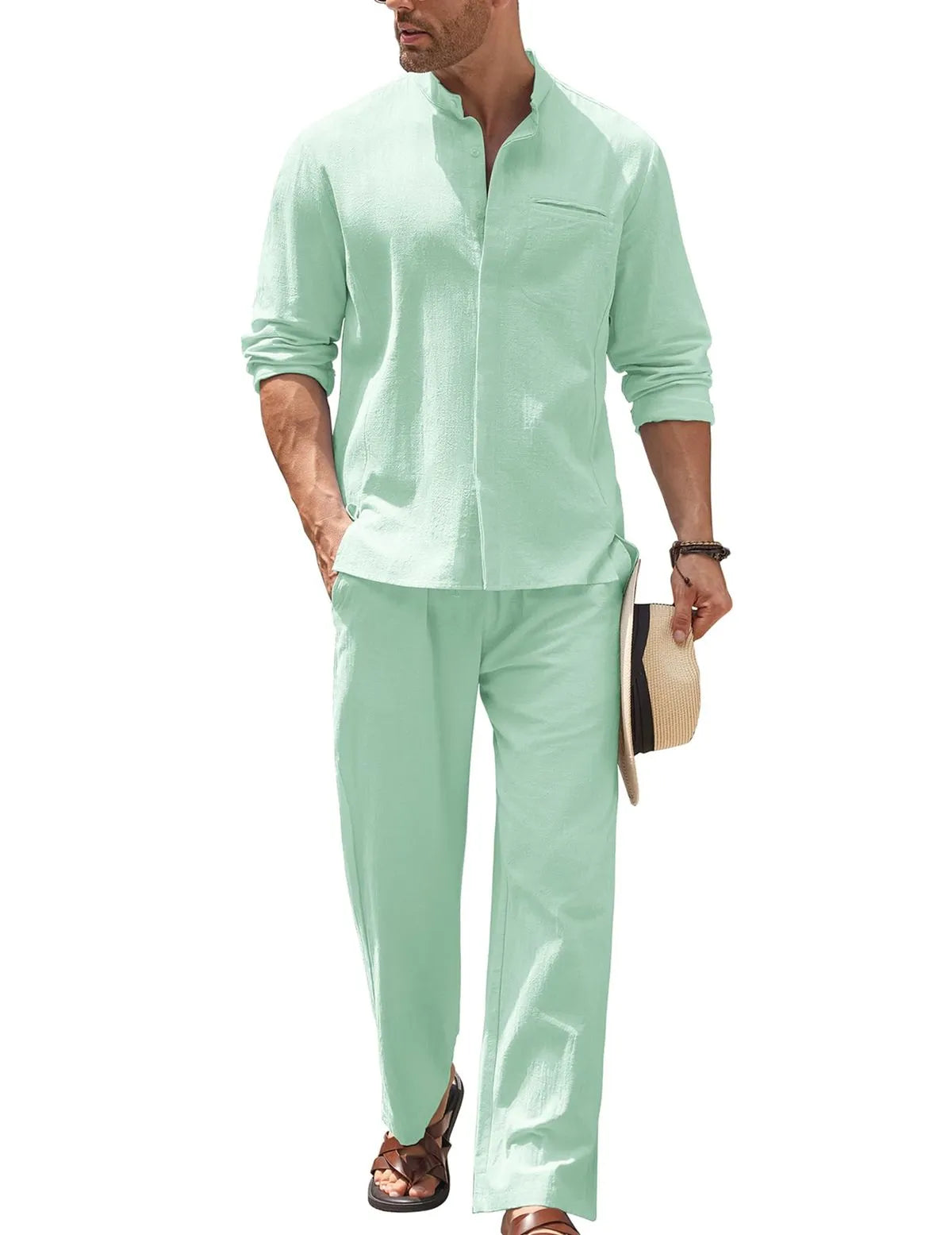 Ensemble Homme Vert Menthe